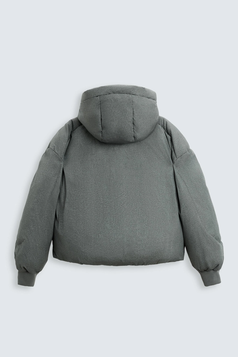 Куртка свободного кроя с утеплением