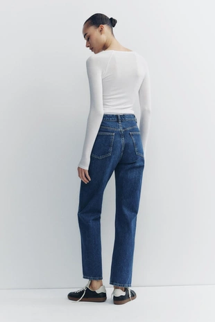 Джинсы TRF MOM FIT HIGH WAIST- Заказать в России