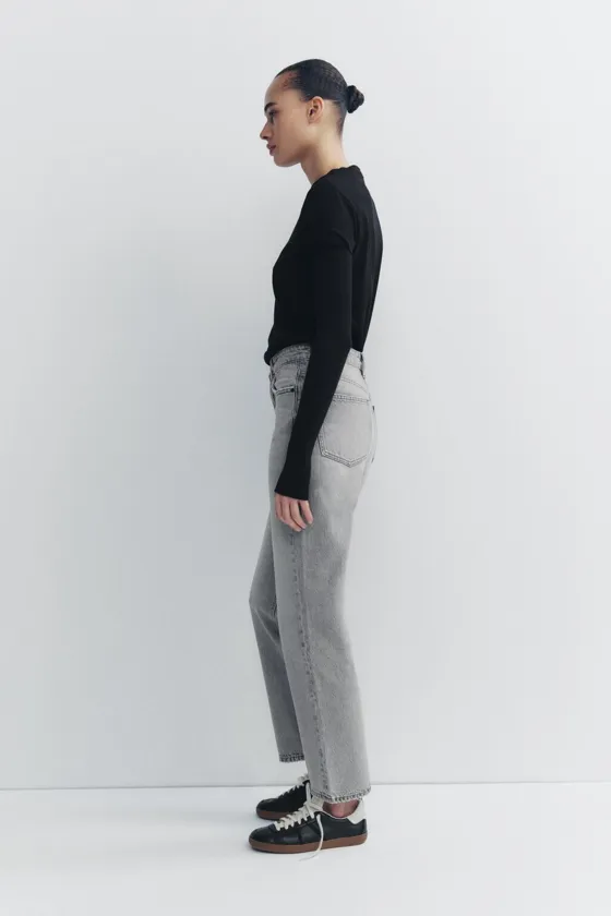 ДЖИНСЫ TRF MOM FIT HIGH WAIST