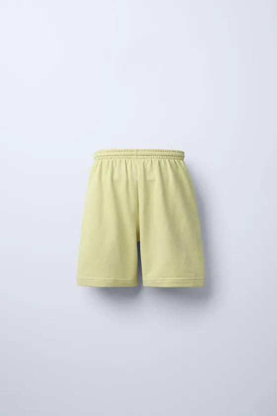 Бермуды из мягкого джерси с лозунгом