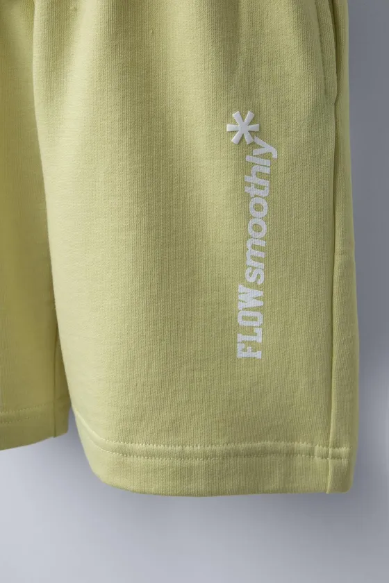 Бермуды из мягкого джерси с лозунгом