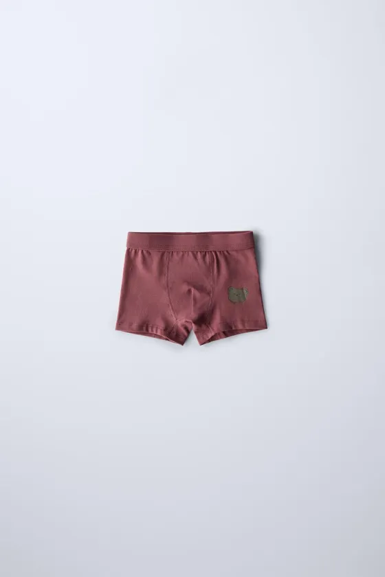 Пятерка трусов с животными для детей 3-6 лет