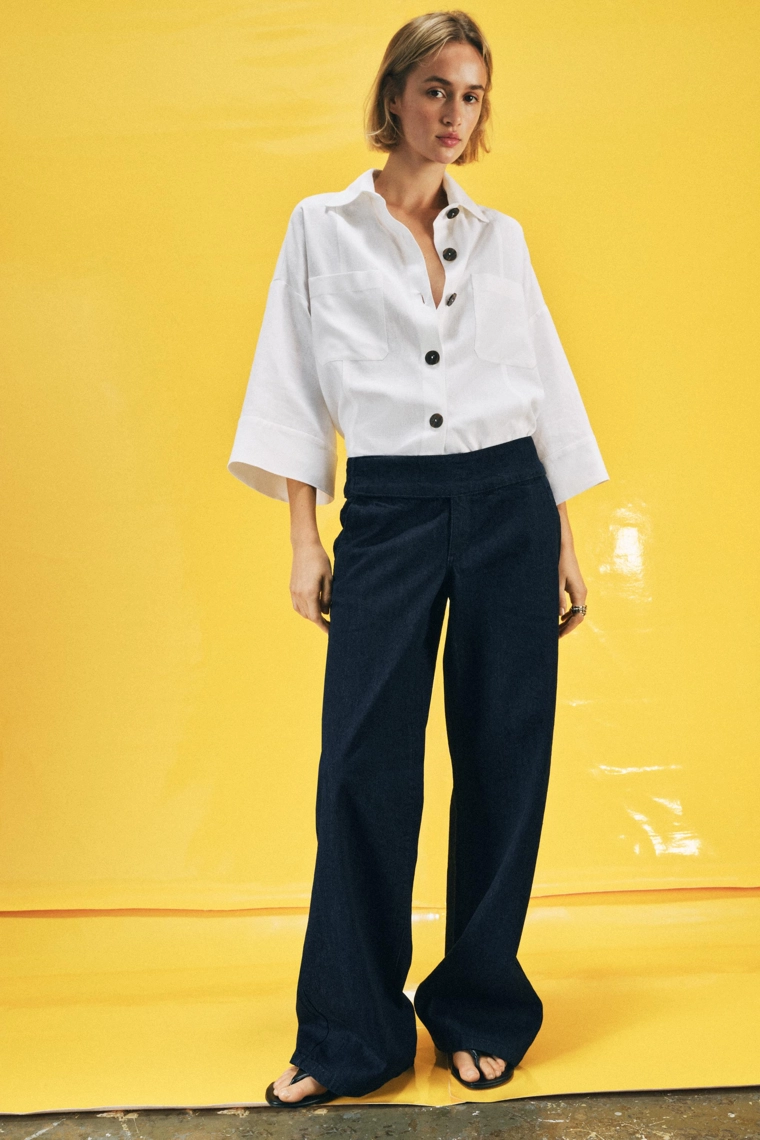 Джинсы z1975 c низкой посадкой и широкими брюками