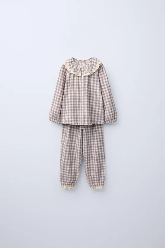 Пижама гингем для 3-6 лет