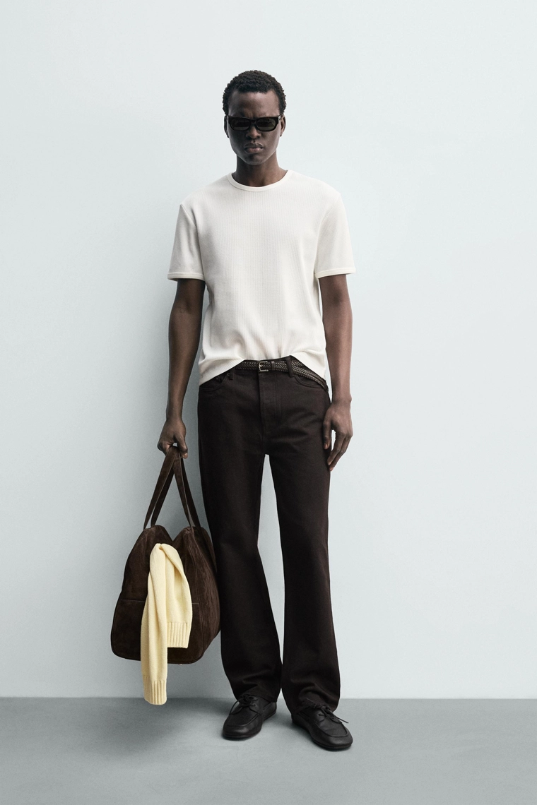 Футболка с вафельным плетением