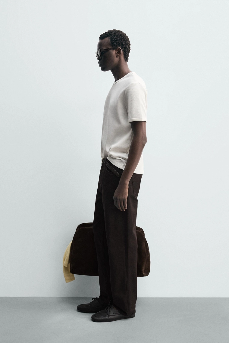 Футболка с вафельным плетением