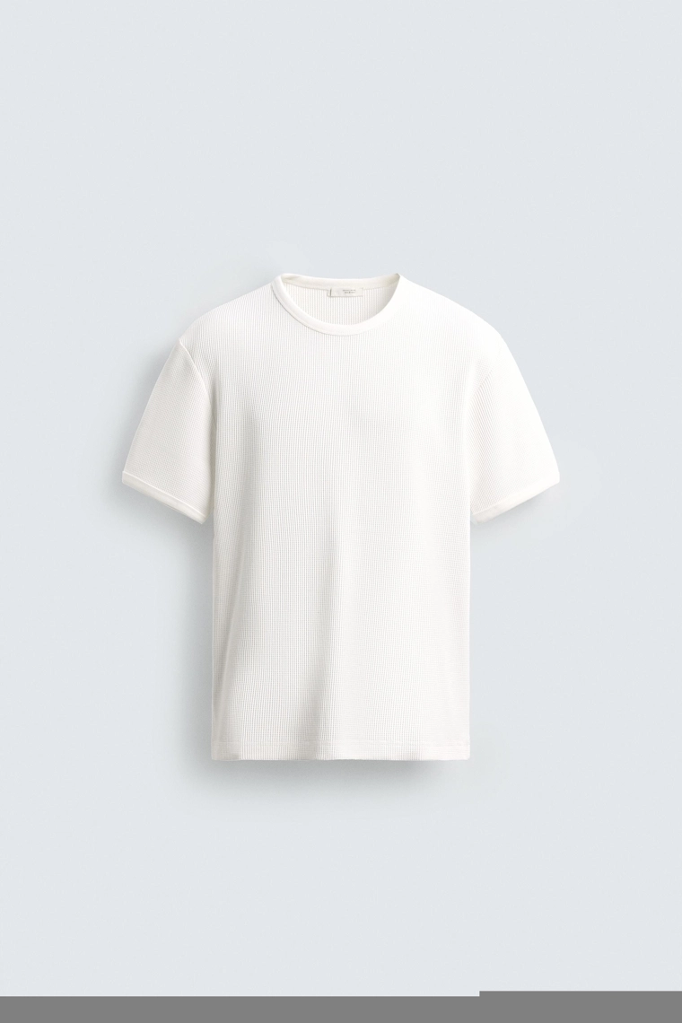 Футболка с вафельным плетением