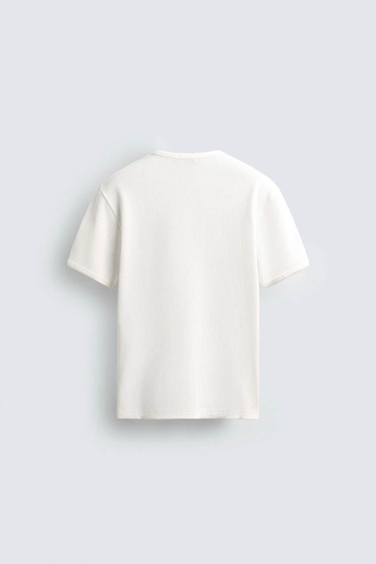 Футболка с вафельным плетением