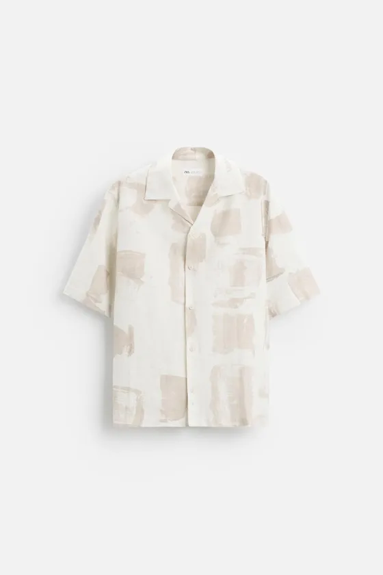 Рубашка с абстрактным принтом