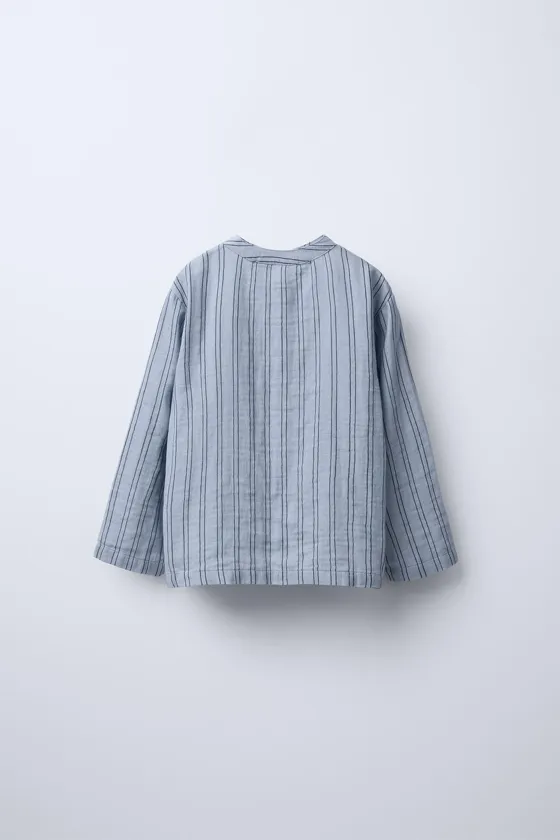 Пижама с рубашкой в полоску на 3-6 лет