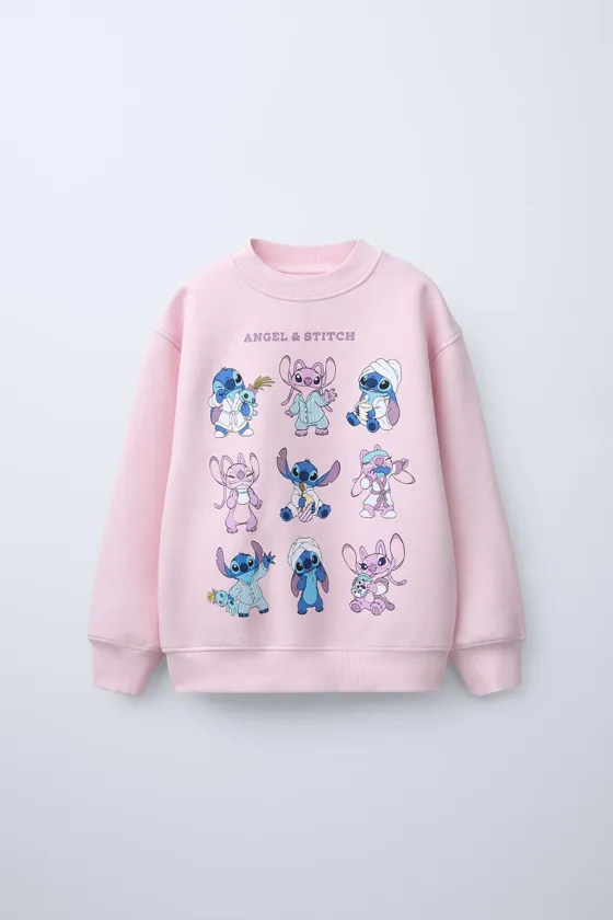 ТОЛСТОВКА С ПРИНТОМ STITCH & ANGEL © DISNEY