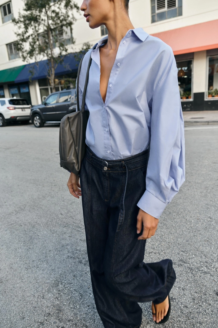 Джинсы буткат z1975 с высокой талией и поясом