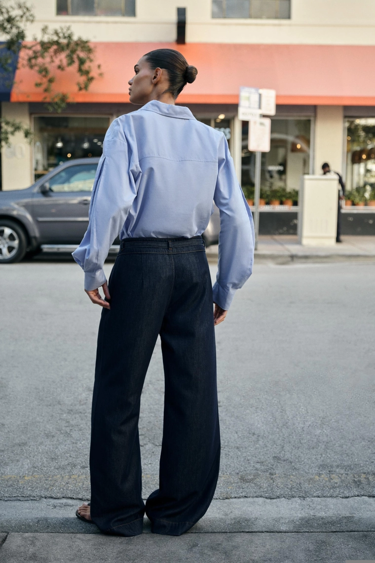 Джинсы буткат z1975 с высокой талией и поясом