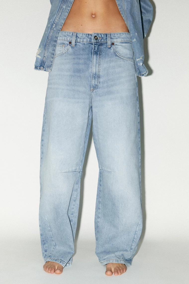 Джинсы trf baggy balloon средней посадки