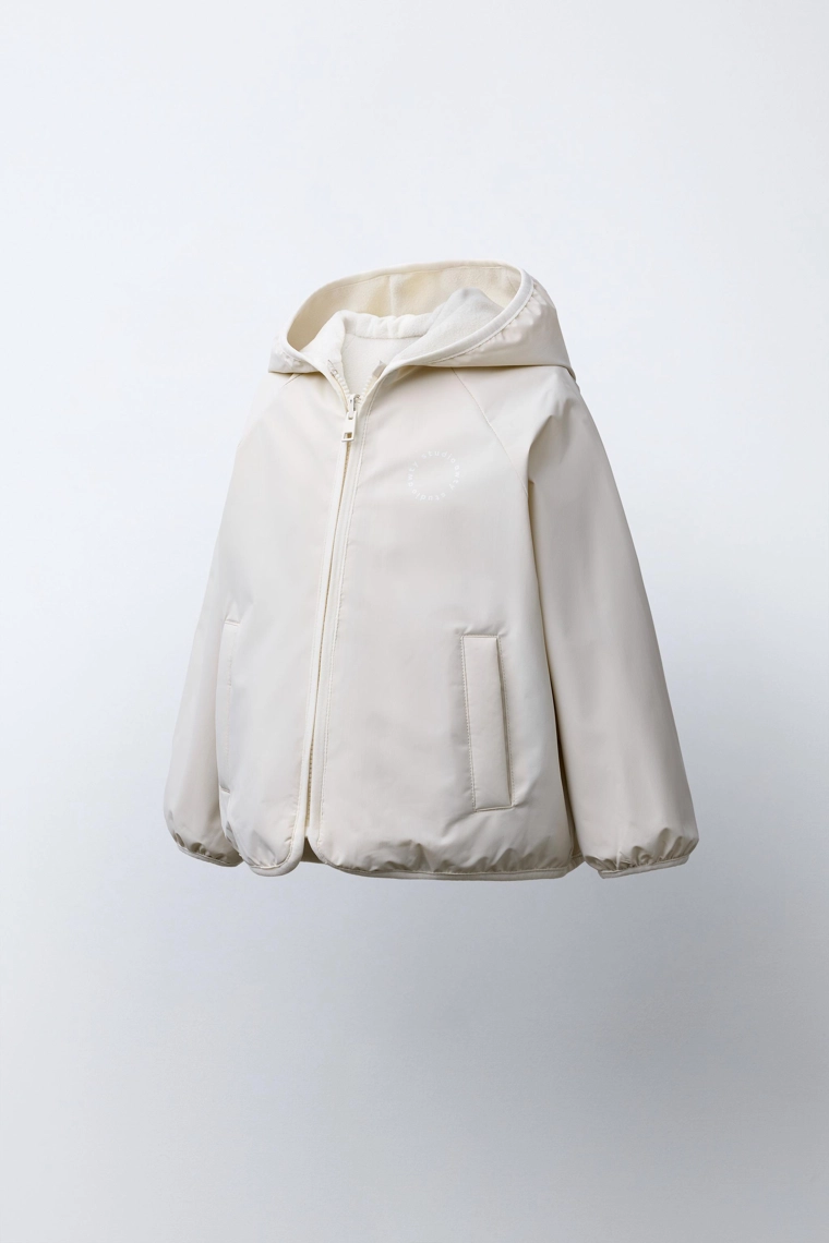 Утепленный двусторонний жакет из флиса