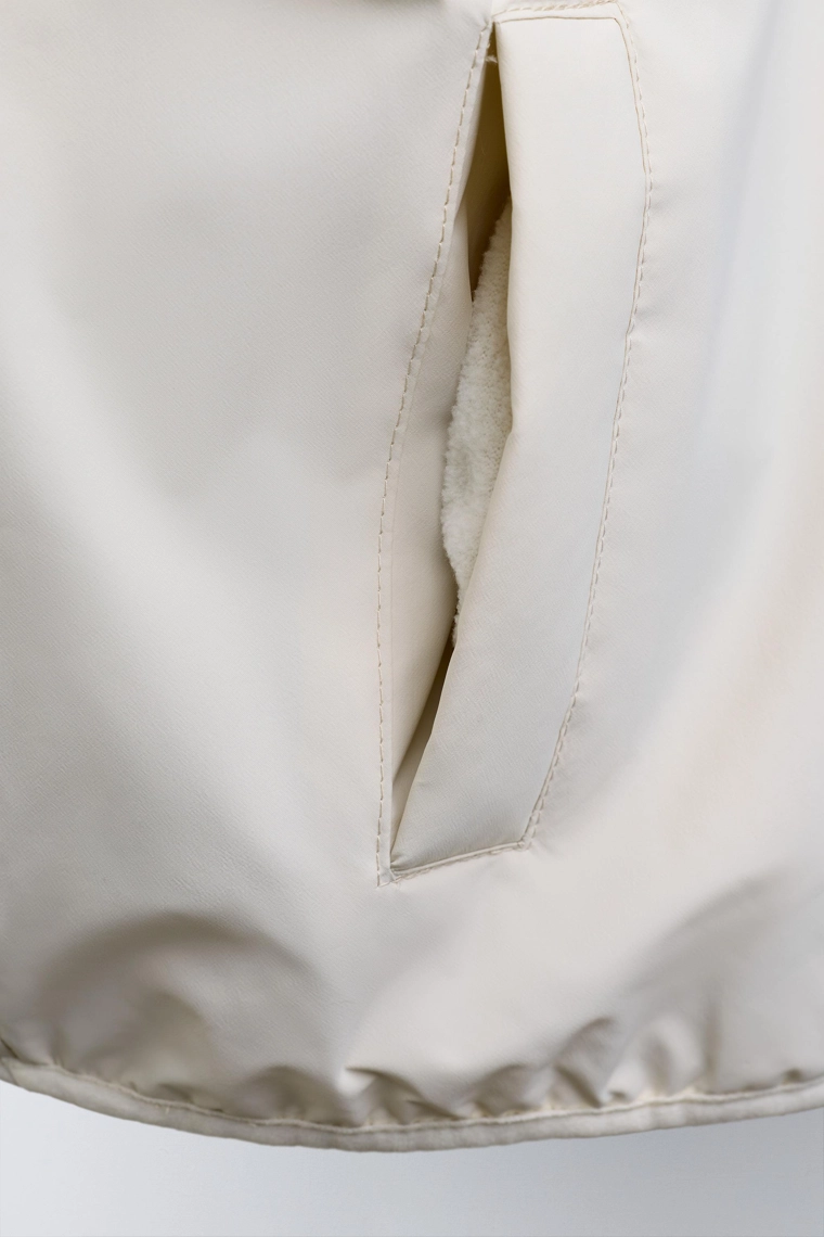 Утепленный двусторонний жакет из флиса