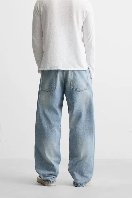 Джинсы свободного покроя zara