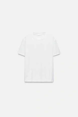 Базовая футболка из хлопка- Заказать в России