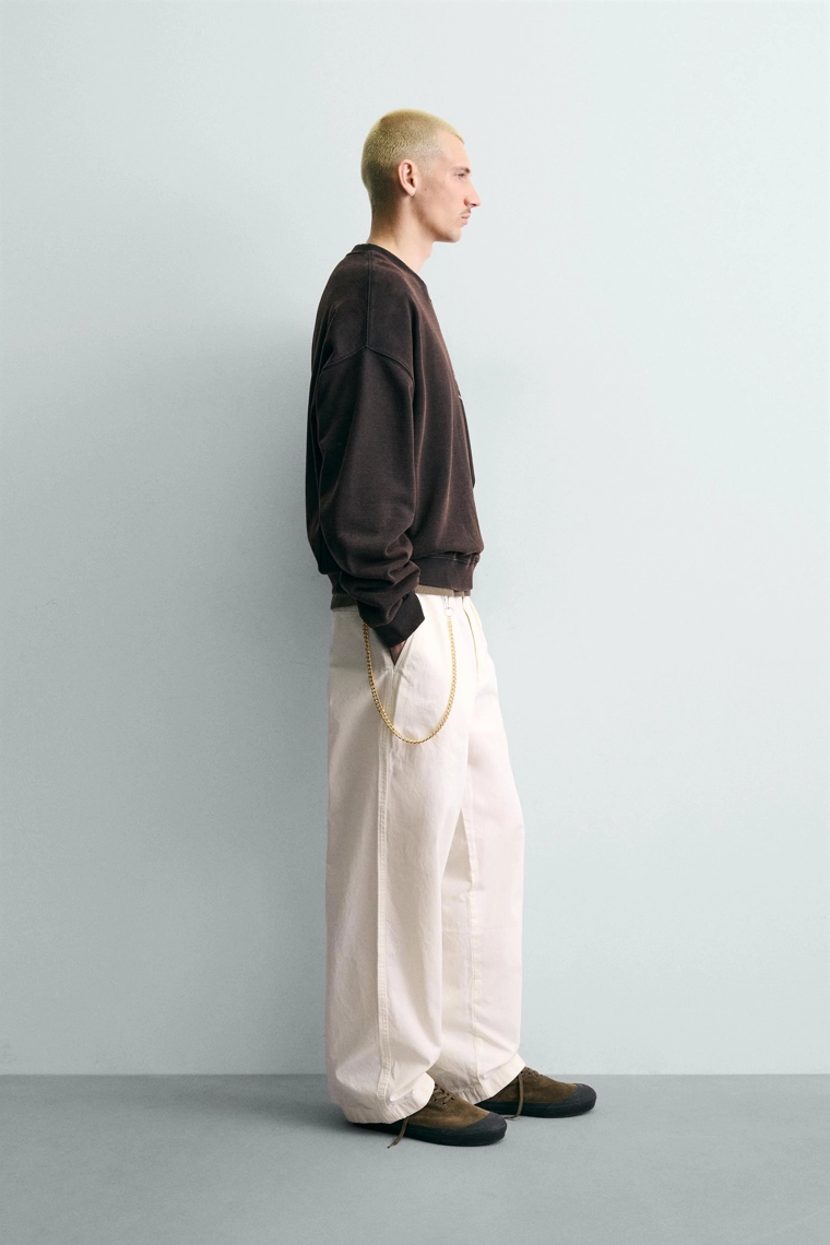 Толстовка с принтом и надписью с эффектом потертости