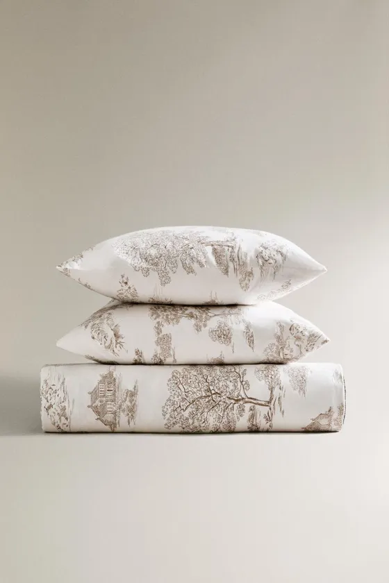Покрывало toile de jouy с лесным дизайном
