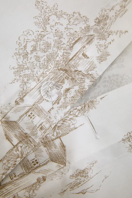 Покрывало toile de jouy с лесным дизайном