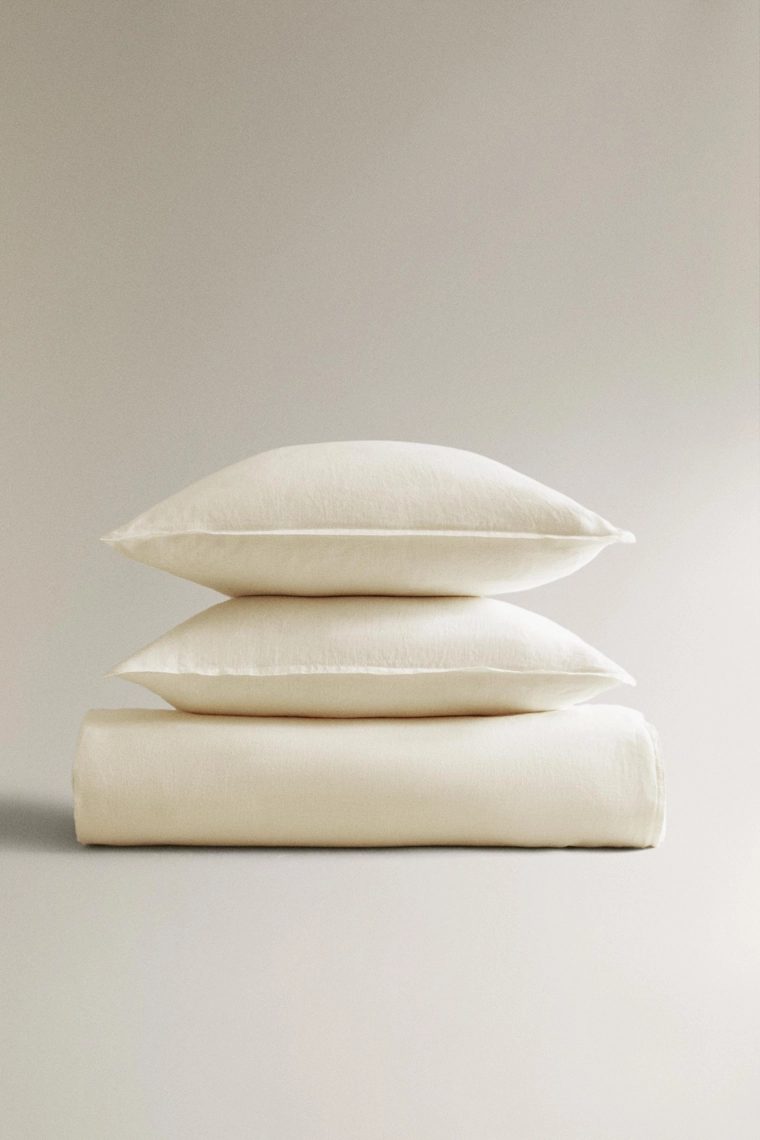 Пододеяльник из мятого льна (140 г/м²)