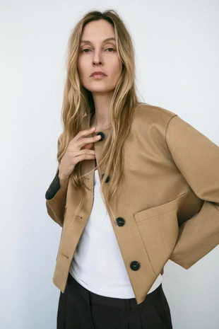 Куртка из искусственной замши- Заказать в России