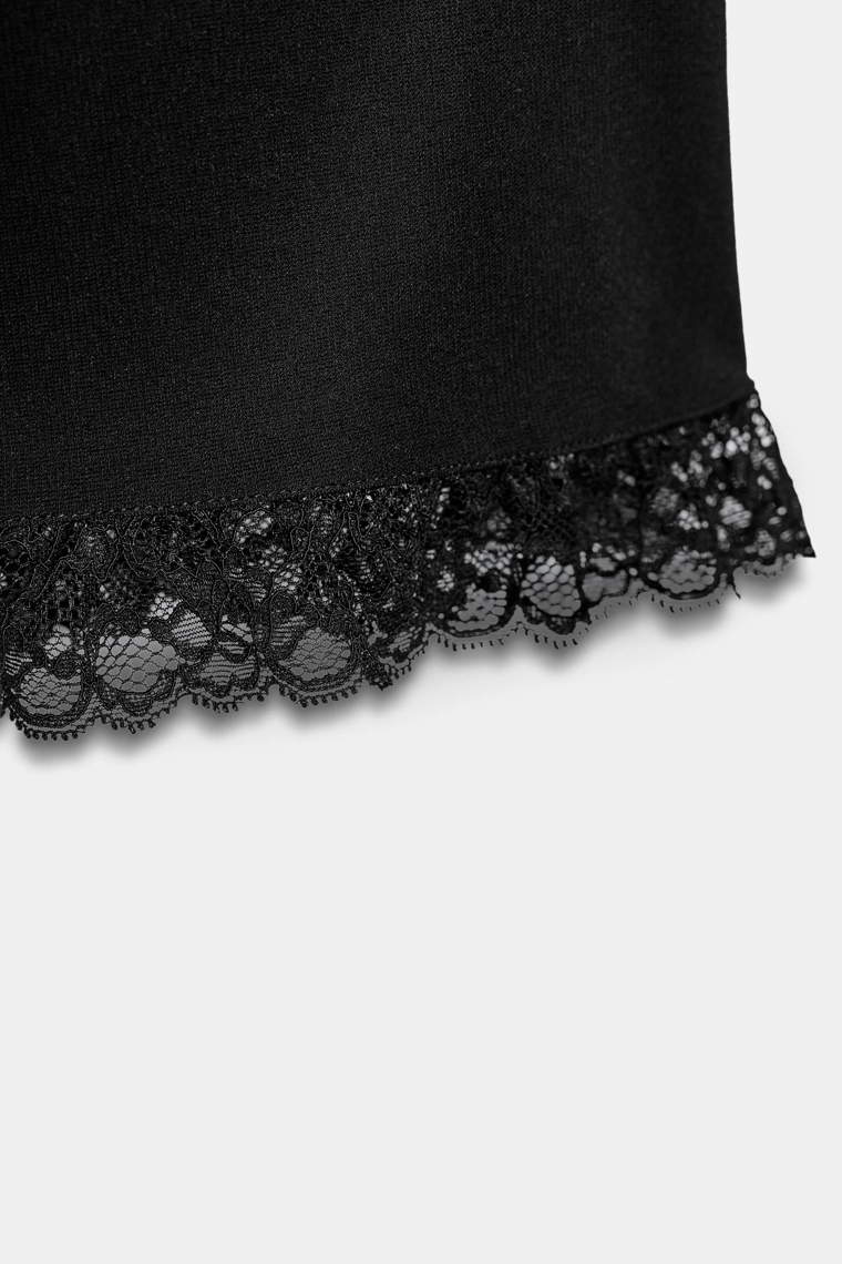 Мини-брюки-клеш со стрейчем