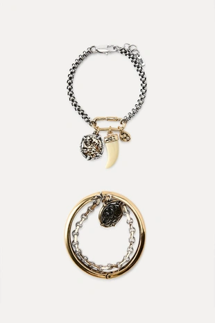 Набор из 2 браслетов с монетами- Заказать в России