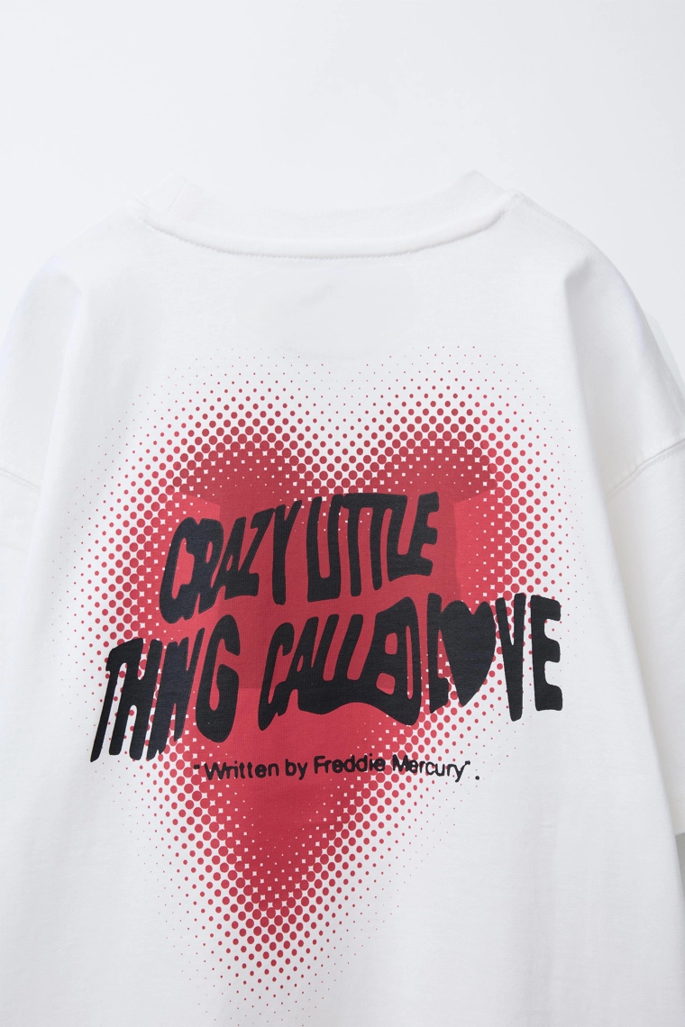 Футболка с лозунгом crazy little thing called love © freddie mercury