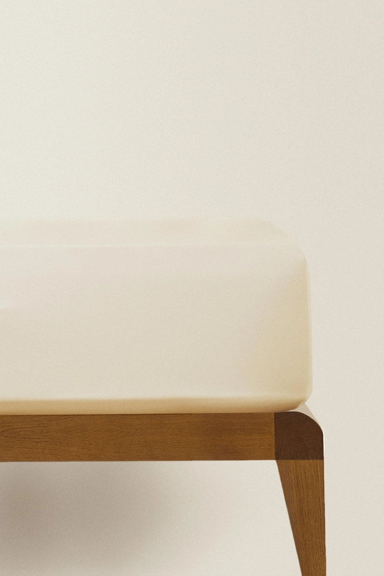 Простынь стеганая сатин | 40 см высота (500 нитей)