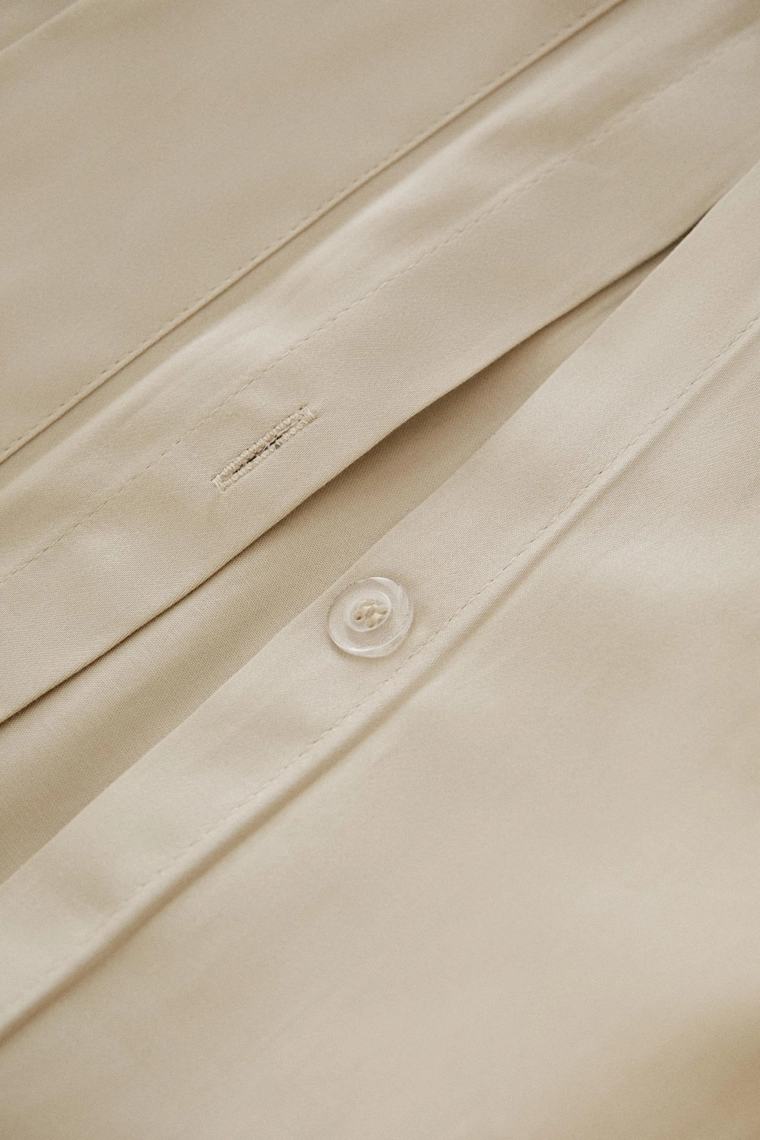 Футерованный простынь из плотного сатина (300 нитей)