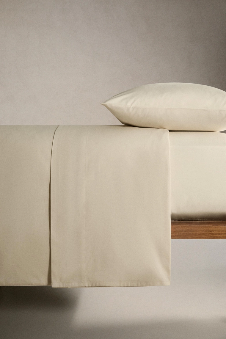 Простынь на резинке percale | 30 см высотой (200 нитей)