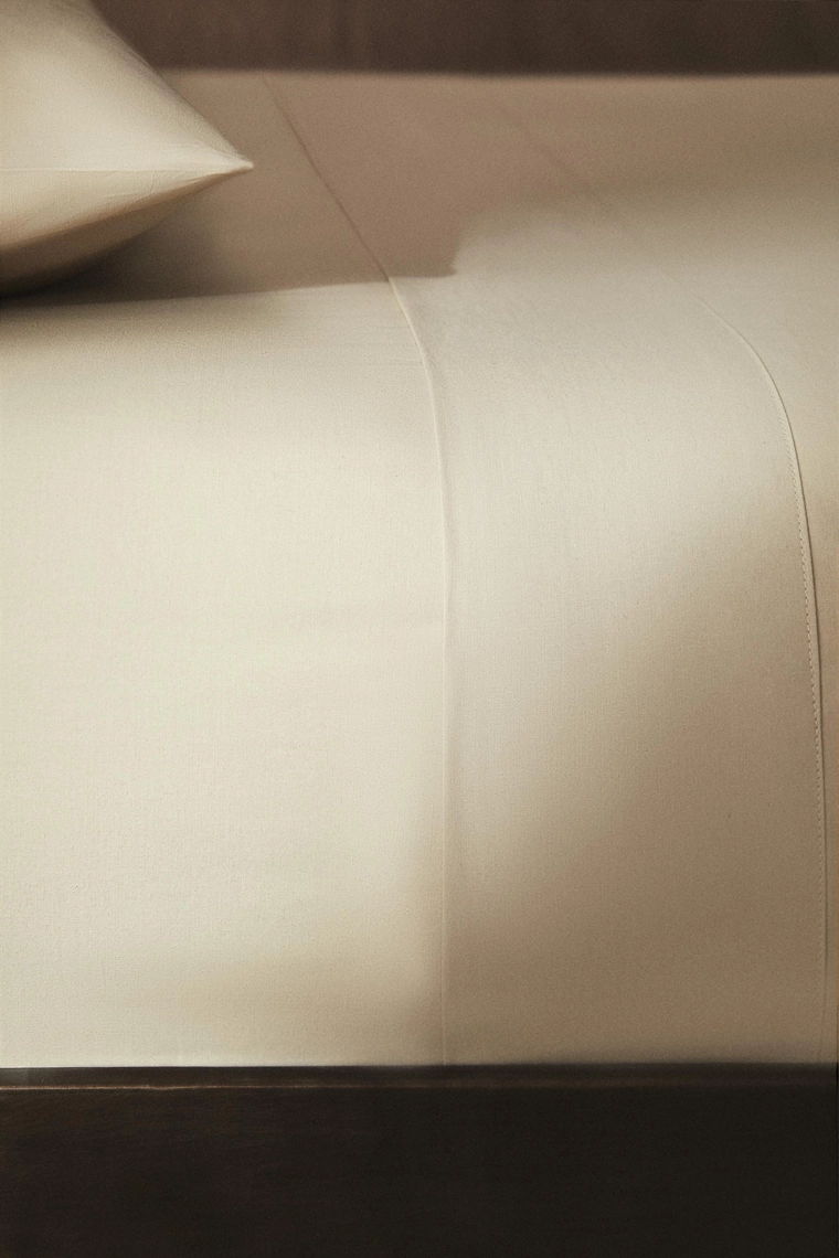 Простынь на резинке percale | 30 см высотой (200 нитей)
