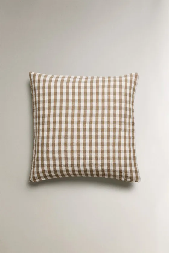 Наволочка в клетку gingham