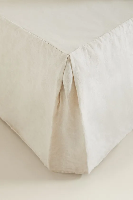 Простынь faded linen valance sheet