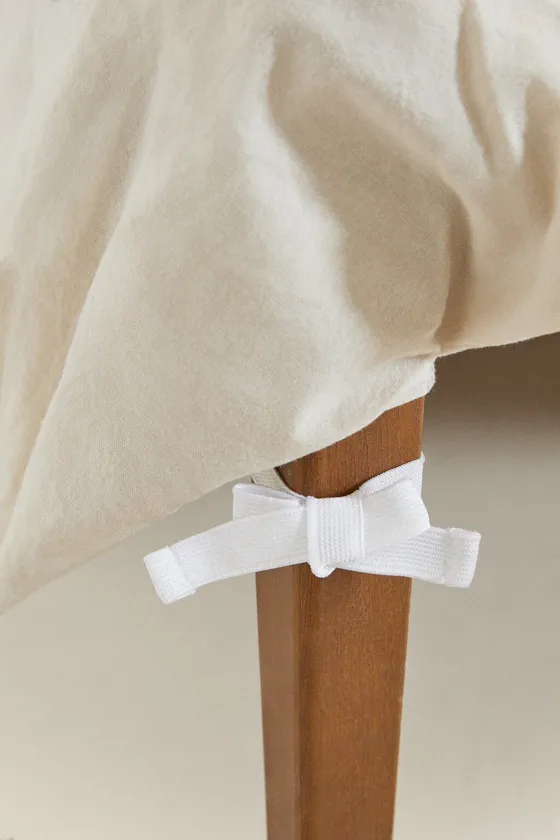 Простынь faded linen valance sheet