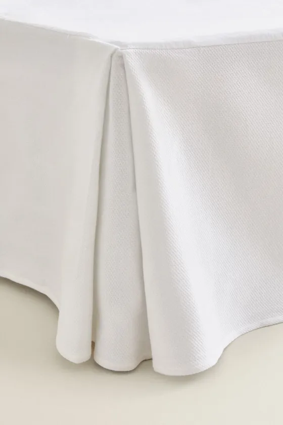 Простынь cotton piqué valance sheet