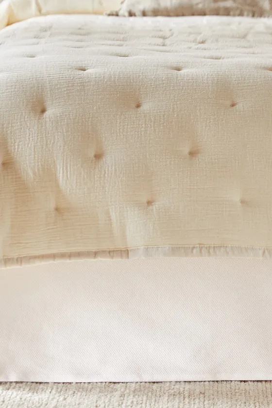 Простынь cotton piqué valance sheet