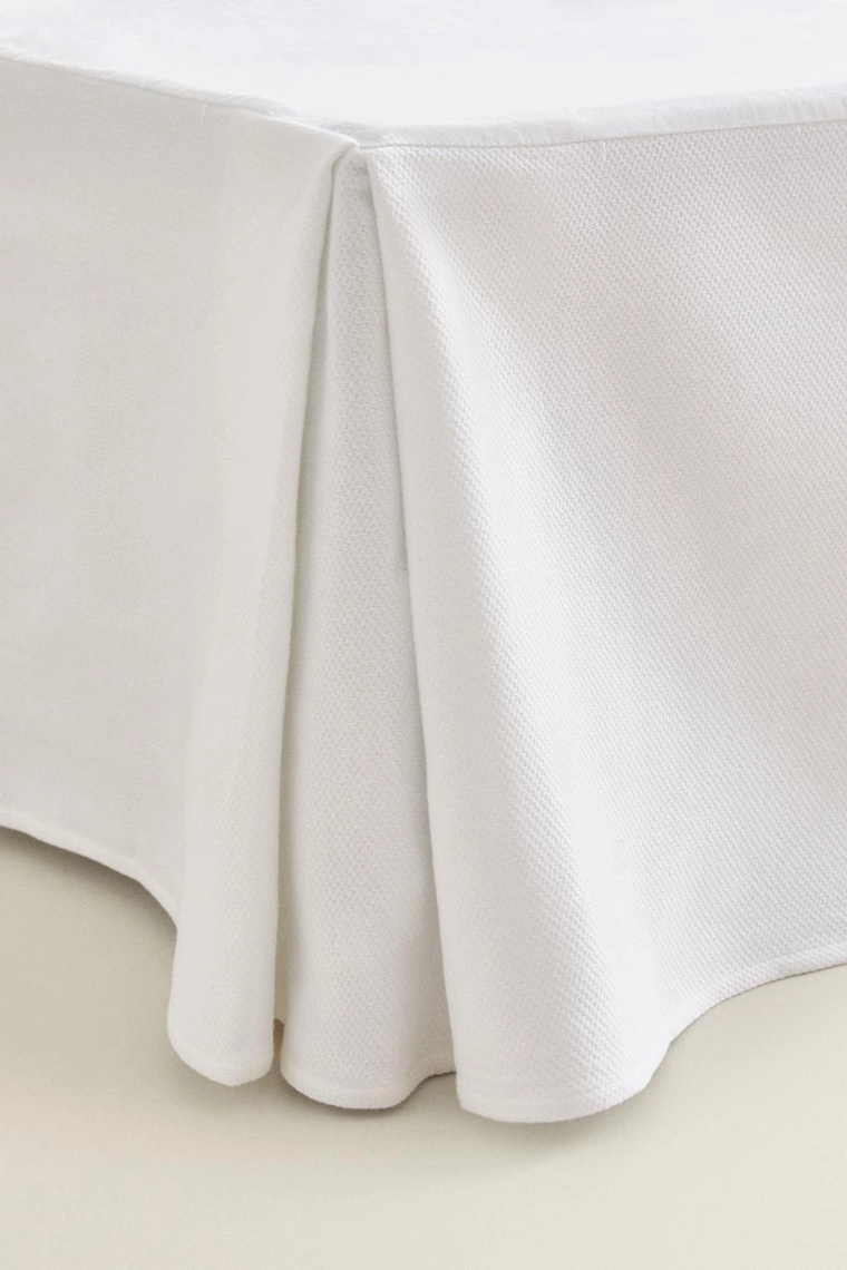Простынь cotton piqué valance sheet