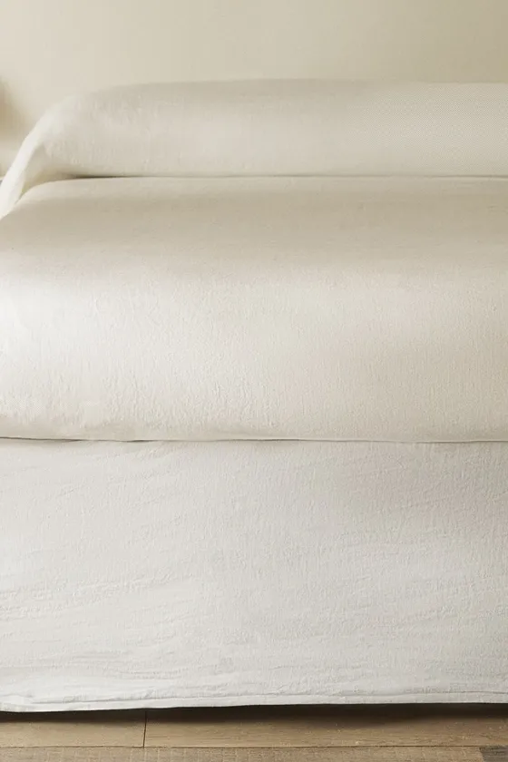 Простынь faded linen valance sheet