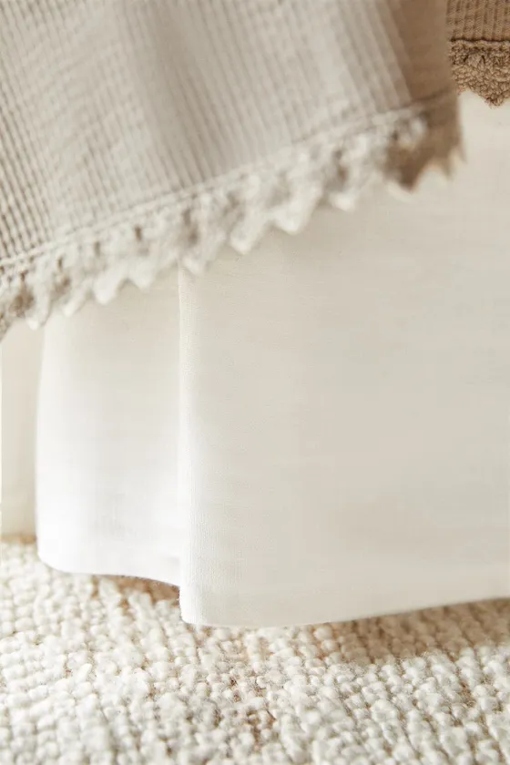 Простынь faded linen valance sheet