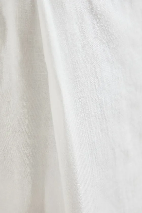 Простынь faded linen valance sheet