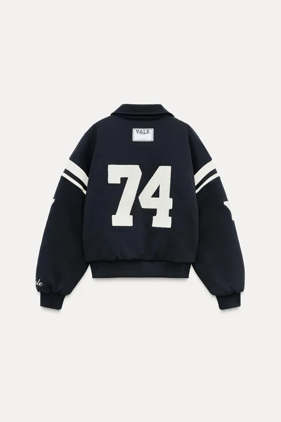 Zara Стеганая куртка yale™ - Цвет морской синий - navy blue | 4174/300
