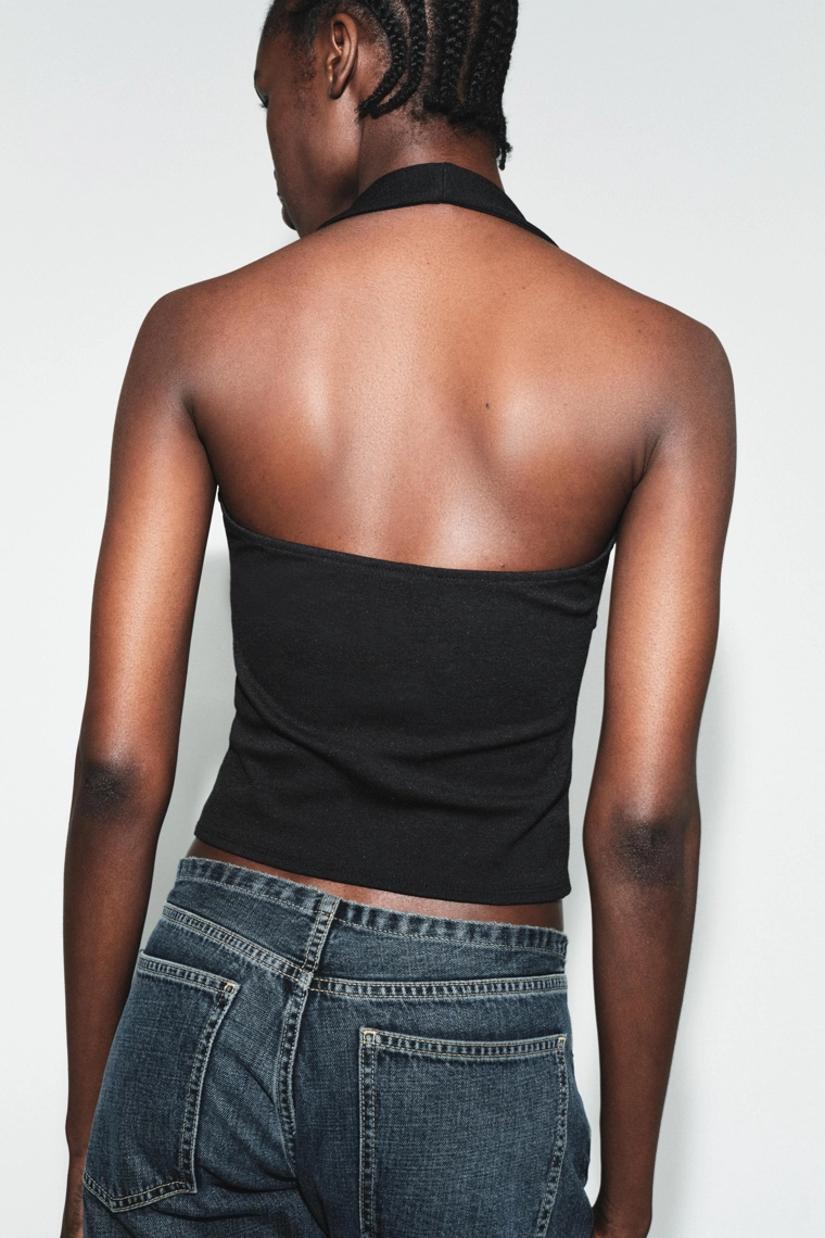 Топ с галстуком