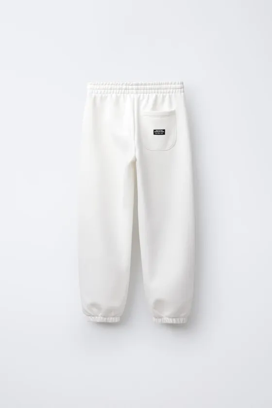 Graffiti print fleece joggers