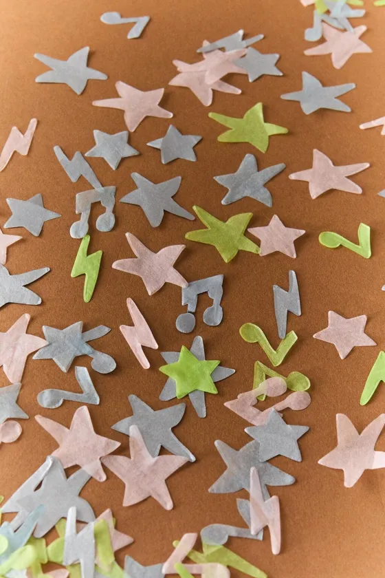 Childrens music confetti bag