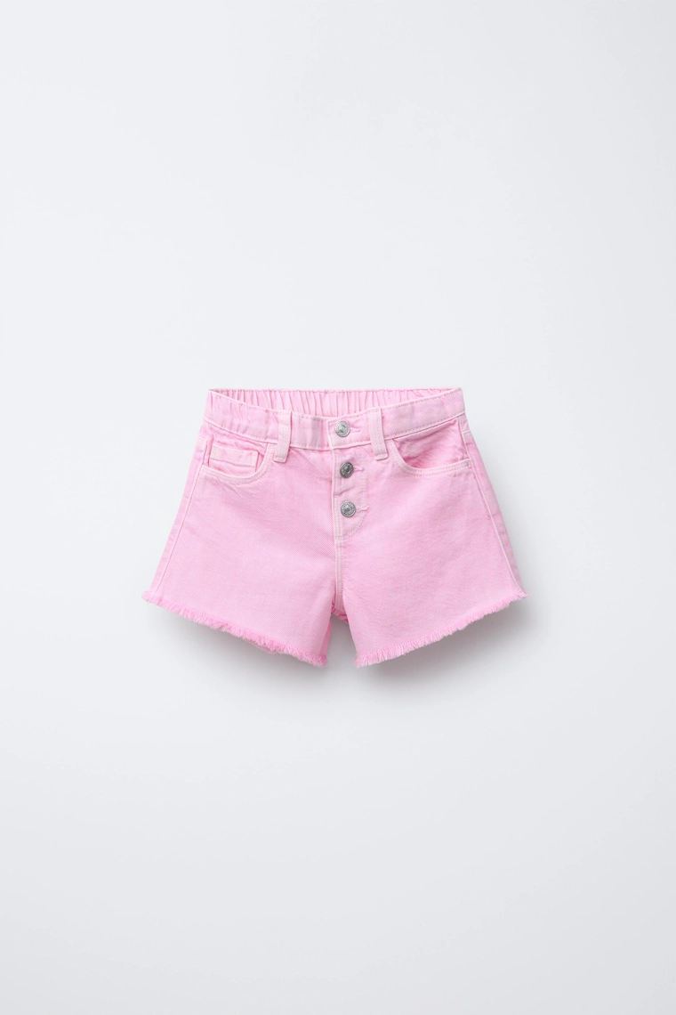 Шорты-бермуды twill mom fit