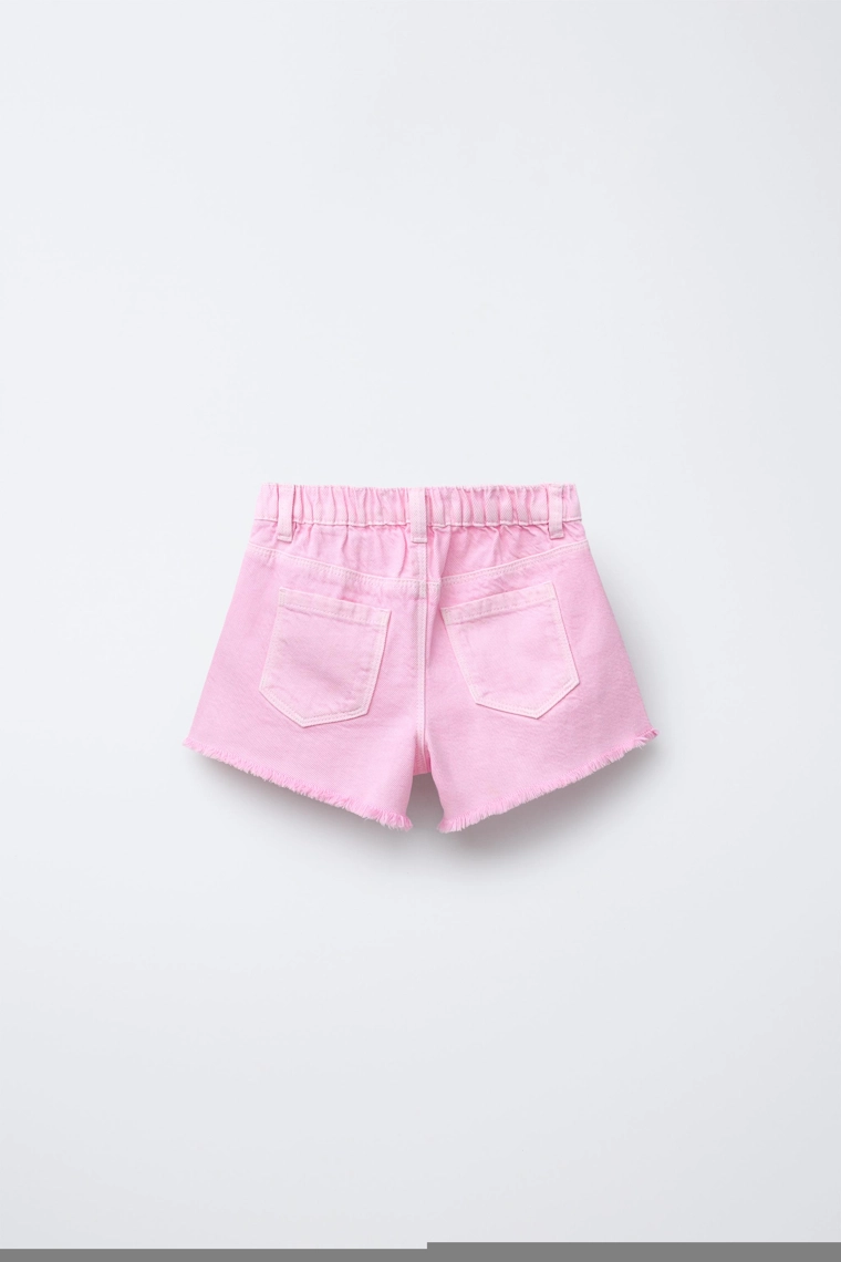 Шорты-бермуды twill mom fit