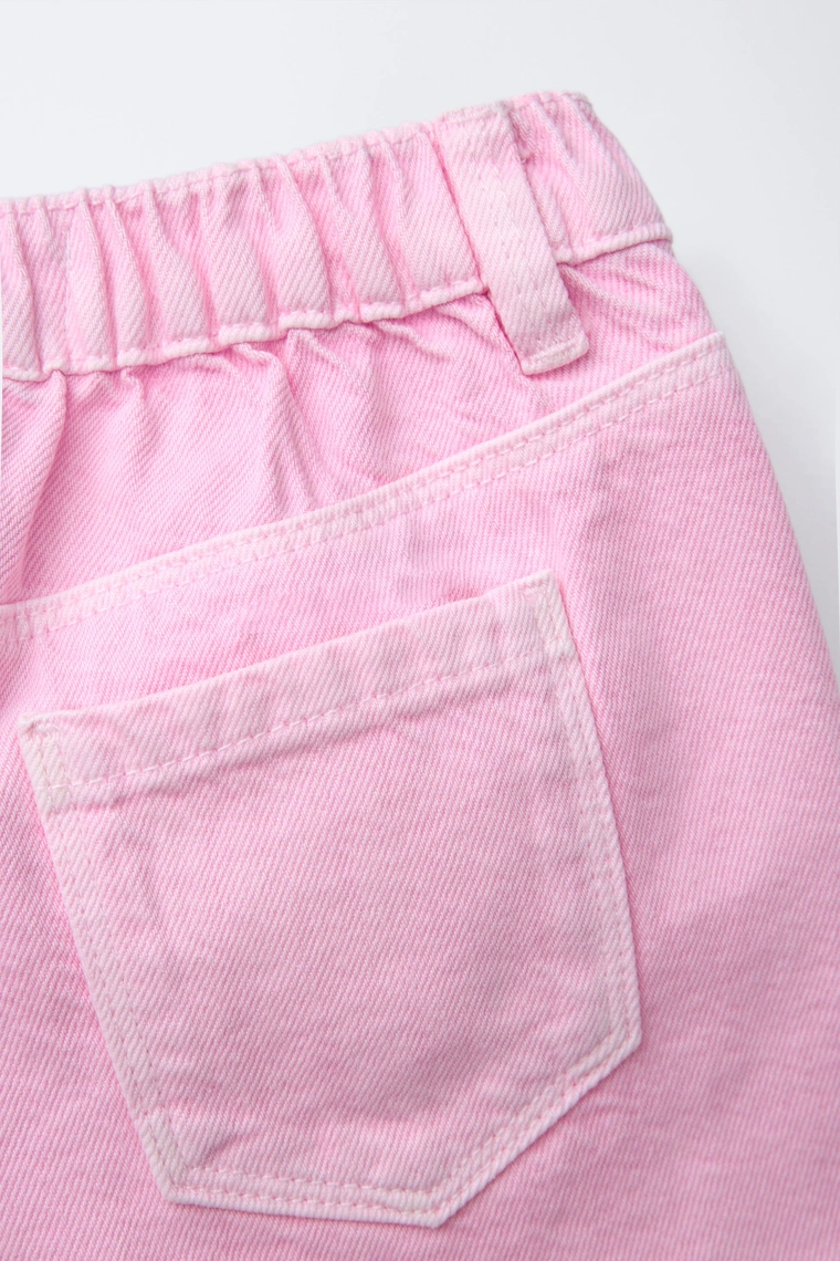 Шорты-бермуды twill mom fit